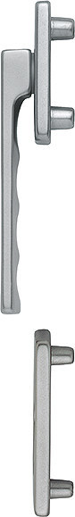 HOPPE Fenstertür-Halbgarnitur Toulon 0737KH/51N/51NS, N 10, Profilzylinder gelocht 11812990