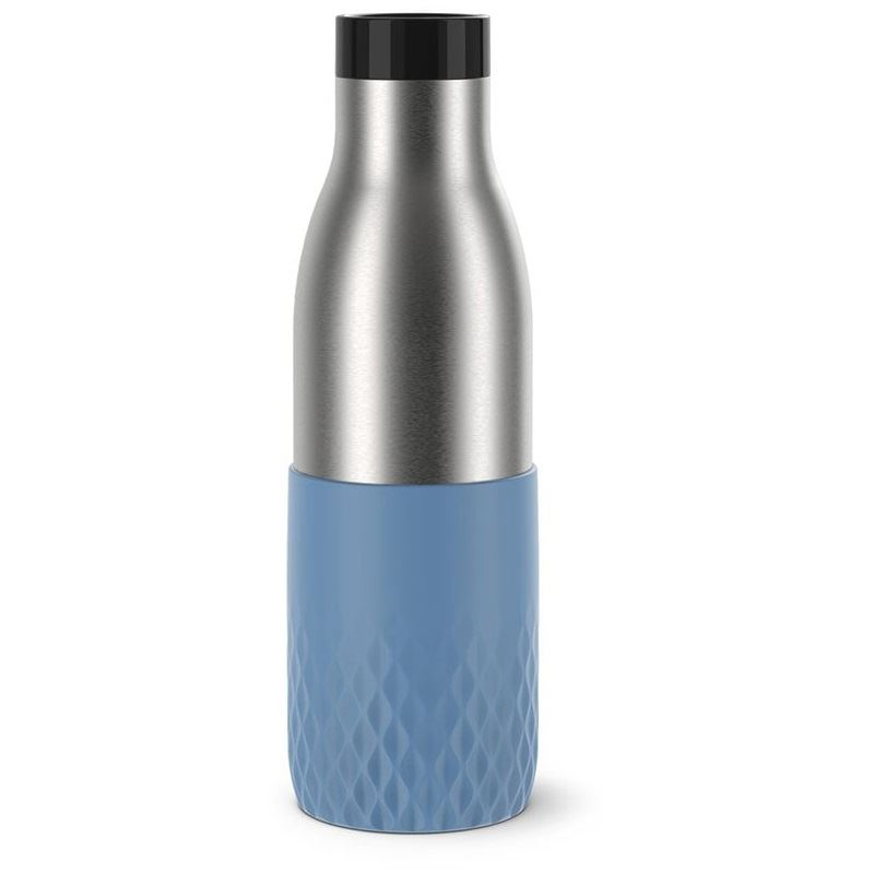 emsa Isolier-Trinkflasche Bludrop Sleeve blau 0,5 l