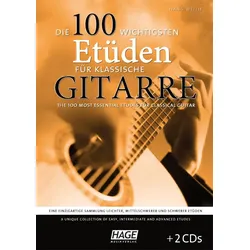 Die 100 wichtigsten Etueden für klassische Gitarre