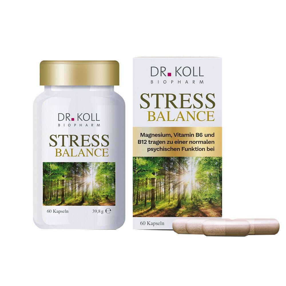 Stress Balance Dr.Koll Vitamin B6+B12+Magnesium 60 St Kapseln