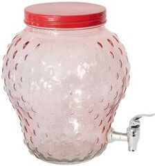IH Casa Decor Glass Strawberry Shape Drink Dispenser