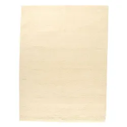 Berber Teppich Kacem 170 x 240 cm Schurwolle Beige, Weiß Natur /