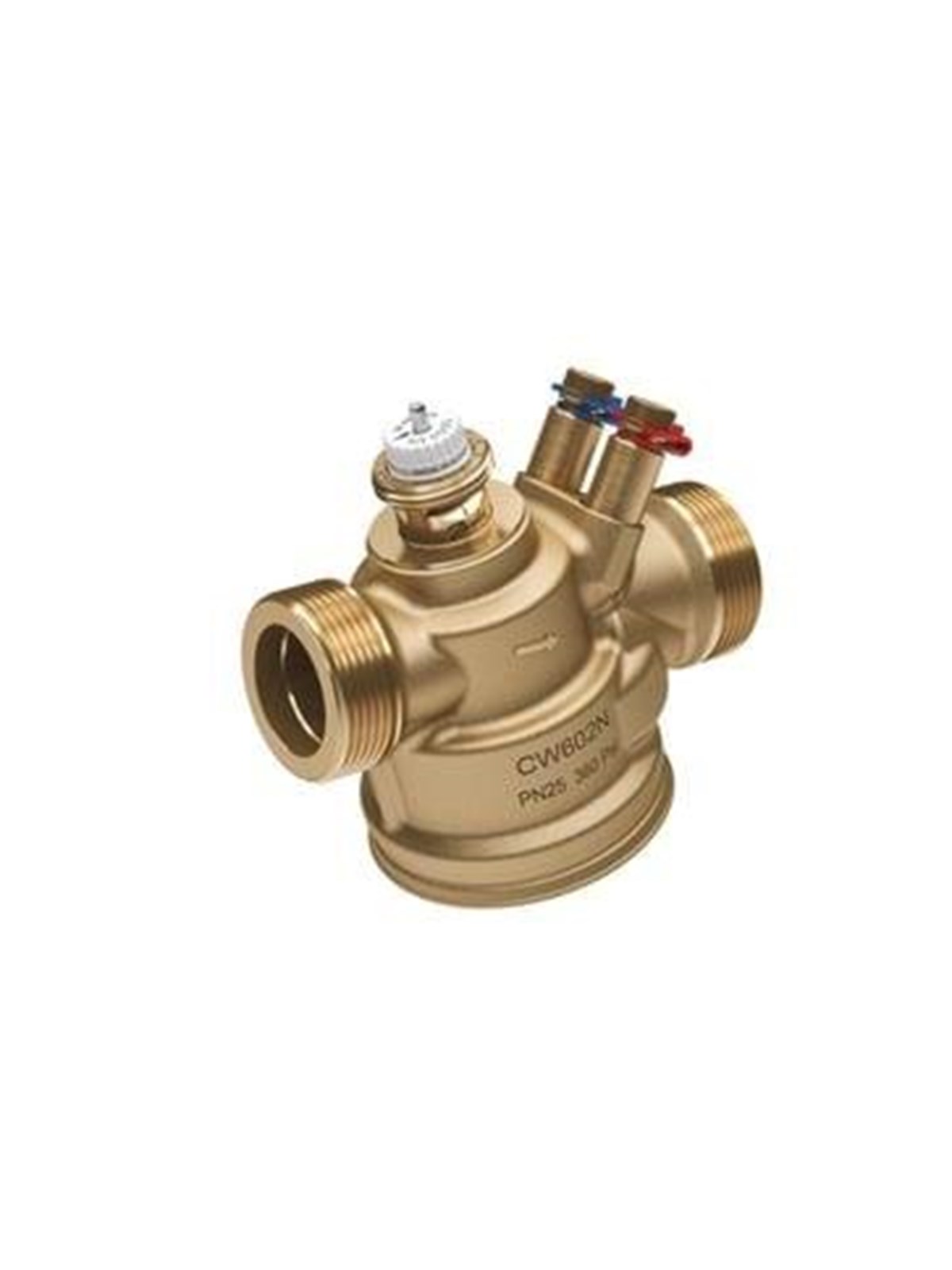 Danfoss AB-QM 4.0 flow limiter DN25 np/measuring outlet brass dezincification-free