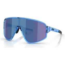 Bliz, Unisex, Sportbrille, A004 (Blue transparent, Smoke/Blue Multicolor), Transparent, Blau