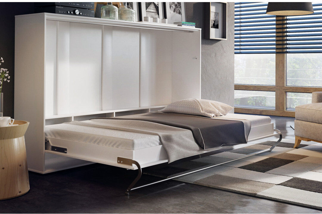 Brayden Studio Terrones Bed White Matt Double (4'6)