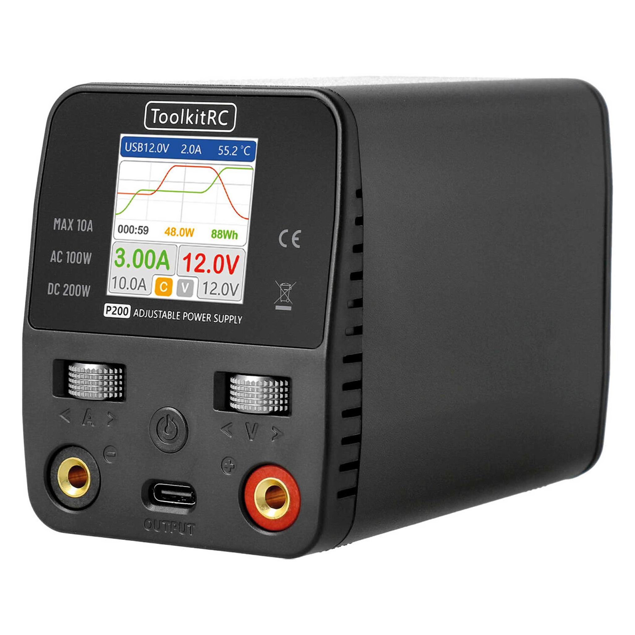 Toolkitrc P200 V2 Netzteil 30V 10A 100/200W AC und DC Input (TK23100)