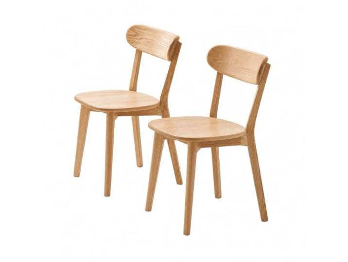 YESWOOD 2er Esszimmerstuhl Massivholz mit U-Rückenlehne,47.5X55.5X78CM Küchenstühle holz mit U-förmige Rückenlehne,breite Sitzfläche,auch als Esszimmerstuhl,Schreibtischstuhl