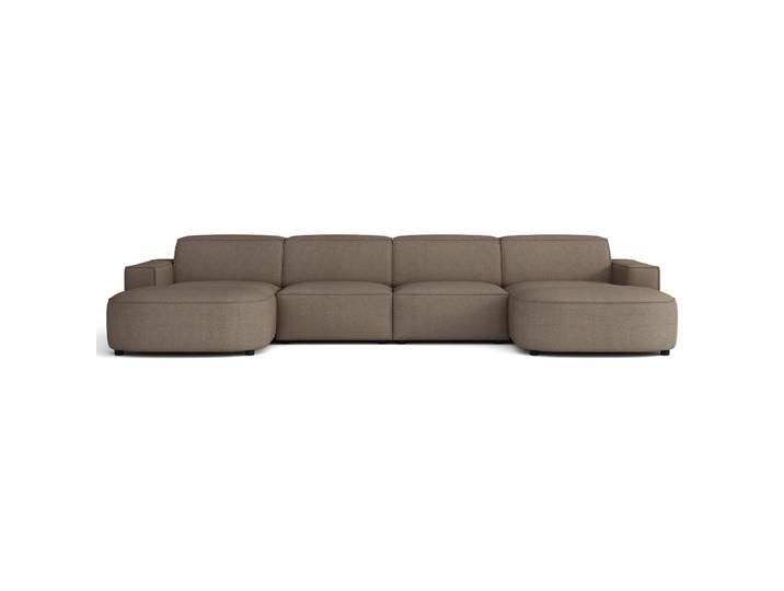 Modulares Ecksofa Sallmo U-förmig universell hellbraun