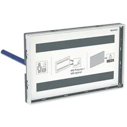 Geberit Omega Abdeckplatte 115088001 kundenspezifisch, flächenbündig, mit Sichtrahmen