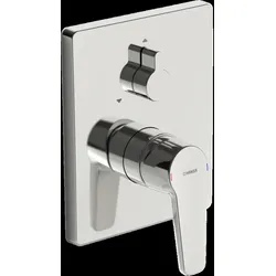 HANSA HANSAPOLO Fertigmontageset für Wanne/Brause, Rückflussverhinderer, Sicherungseinrichtung, Unterputz, 80623093