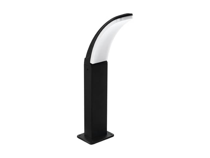 EGLO LED lampe d'extérieur Fiumicino\, 1 flamme\, lampe de socle en aluminium et plastique\, couleur : noir\, blanc\, IP44