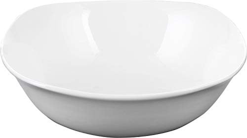 Wilmax England Porseleinen Schaal, Wit, 1300 ml, B: 21,5 cm, D: 21,5 cm