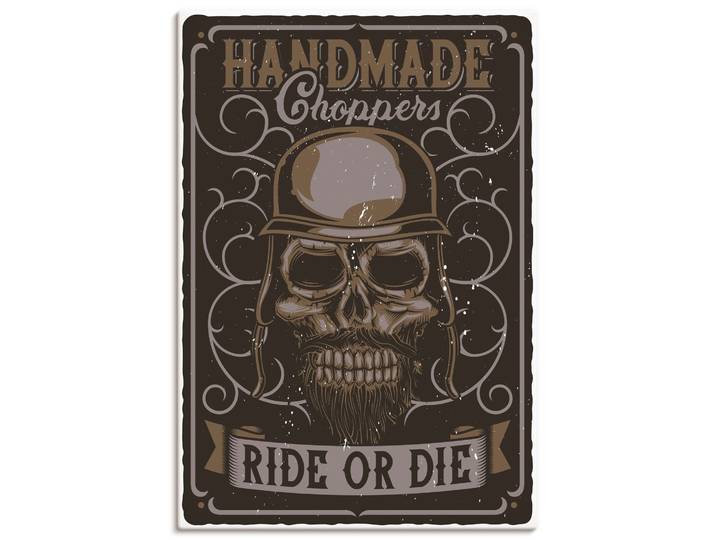 Wandbild ARTLAND Totenkopf , braun (farbe bild(er): braun), B:50cm H:70cm, Bilder, Wandbild, als Alubild, Leinwandbild, Poster, Wandaufkleber in verschied. Grössen