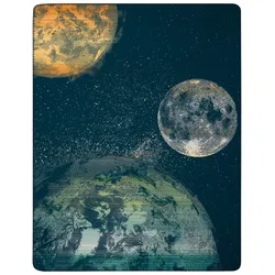 Biederlack Kinderdecke 'Cosmos' 150 x 200 cm Blau