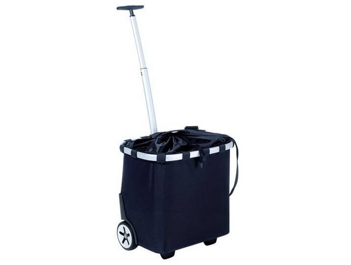 Reisenthel Carry-Cruiser Schwarz, Metall, 40 l, 42x47.5x32 cm, Innentasche, wasserabweisend, höhenverstellbarer Griff, Leichtlaufrollen, Ordnen & Aufbewahren, Korb, Einkaufstaschen & Einkaufskörbe