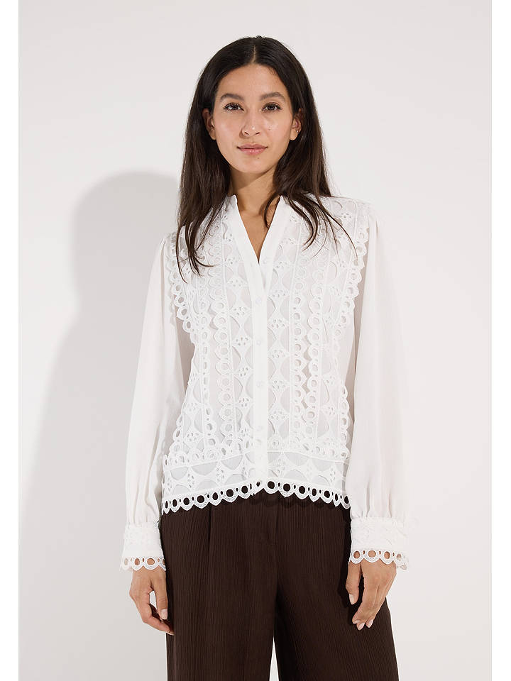 More & More Bluse in Weiß - 38