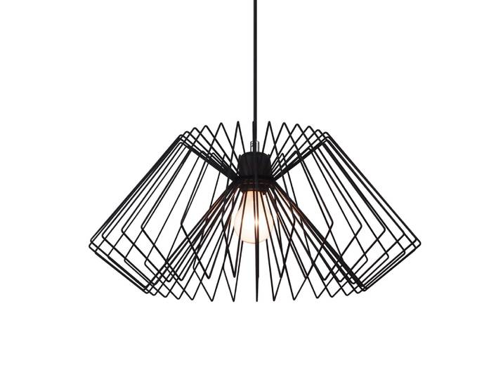 Lustre en métal noir mat h25 ø50