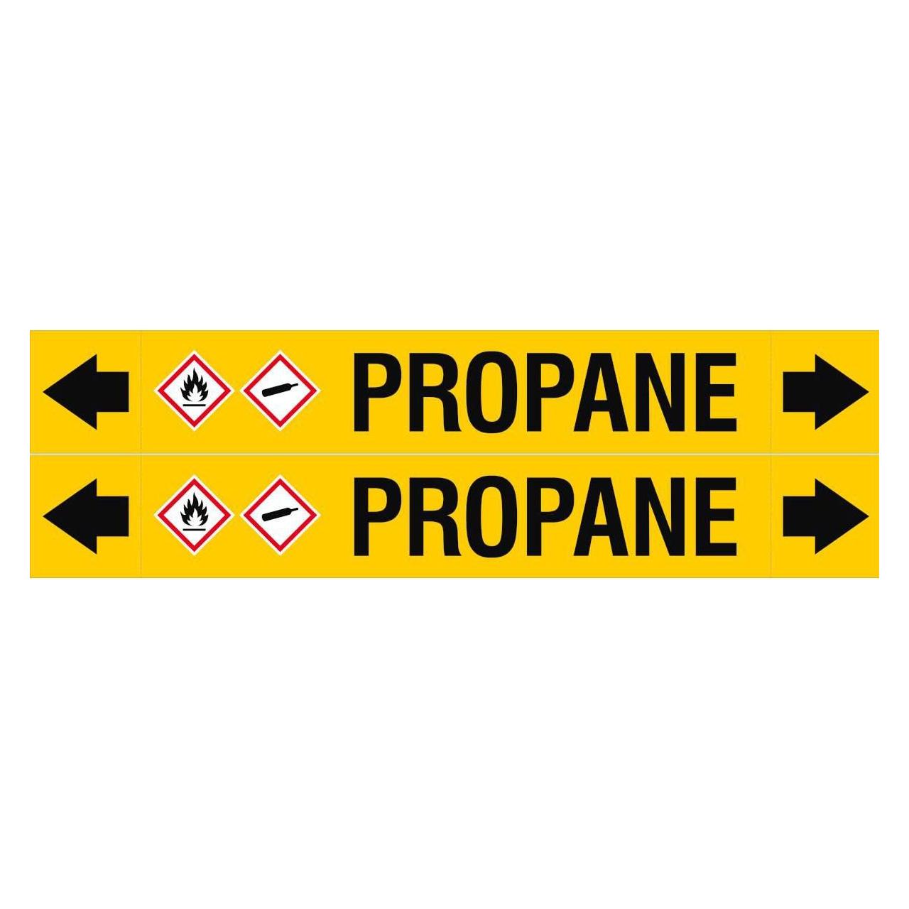 Brady ASME - Rohrmarkierer - Propane (ASMEPM-50X345MM-PROPANE)
