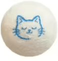 Inspire Picks CozyBounce Wool Felt Cat Ball Toy Set For Interactive Play cat Head