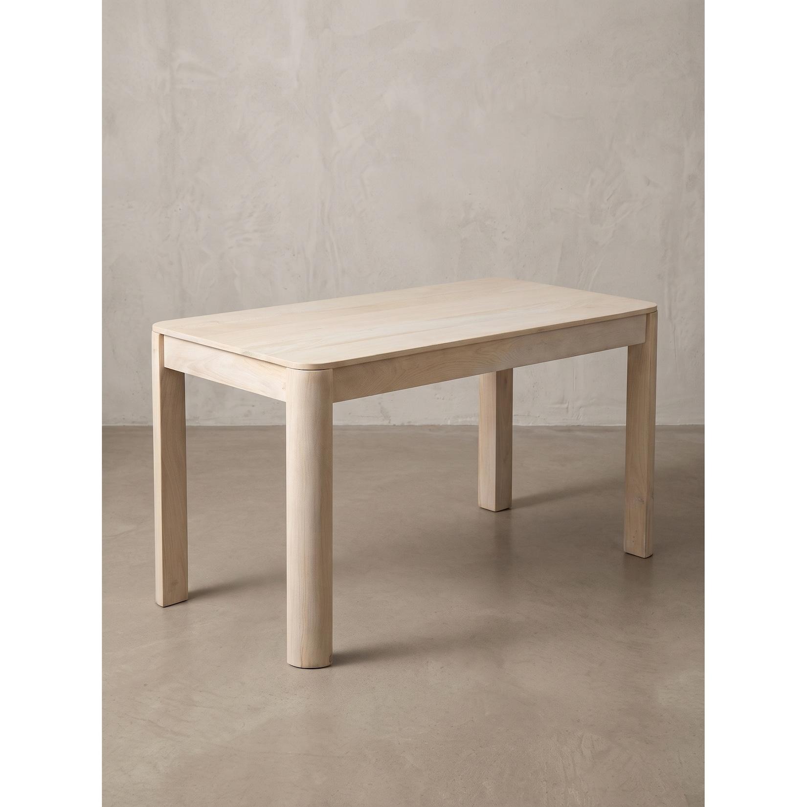 Esstisch Mango Massivholz Weiß-Mango 120x60x76 cm - CHARENTE Kadima