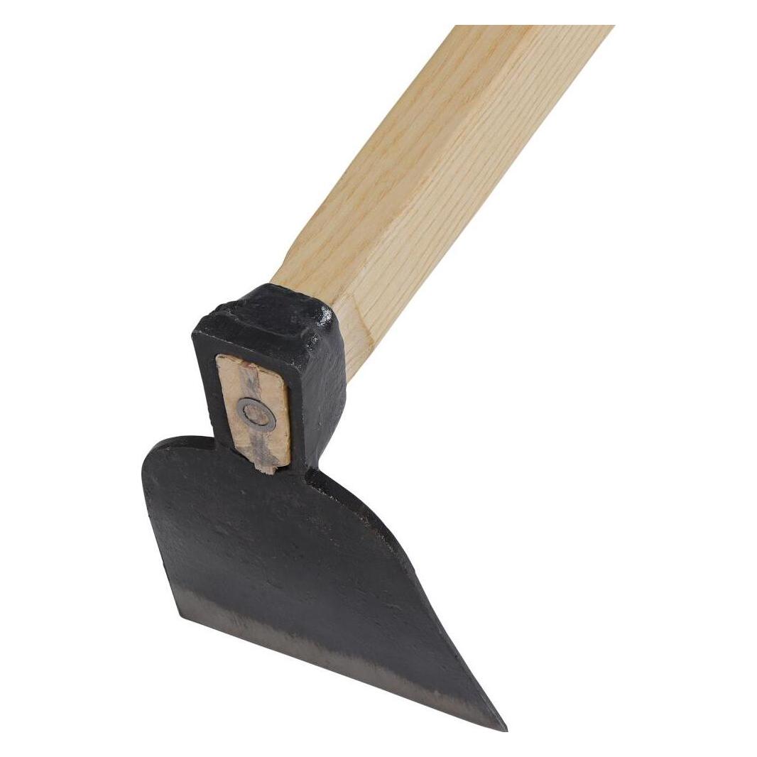Siena Garden Harzer Hacke, aus Stahl in schwarz und natur, L 135 cm, mit Stiel aus Eschenholz gerade (333.0EX0LK010)