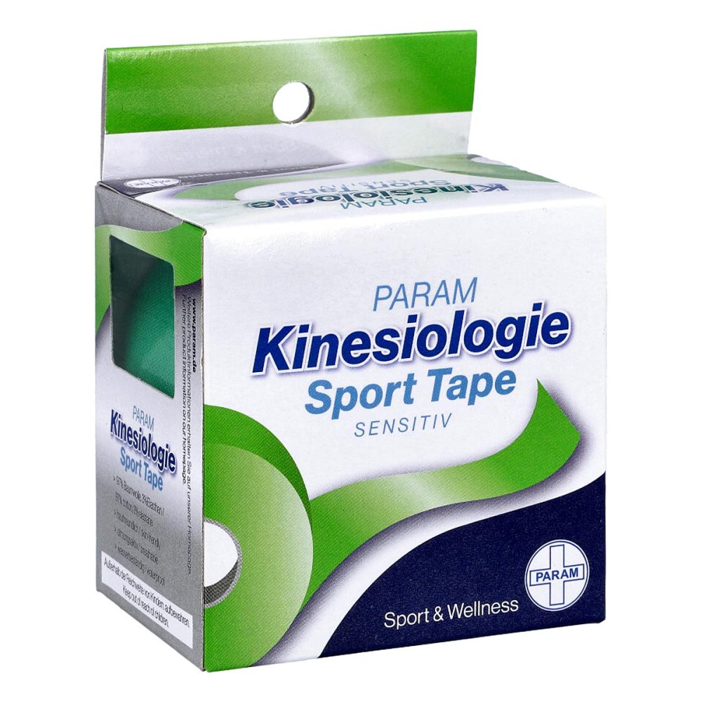 Param GmbH Kinesiologie Sport Tape 5 cmx5 m grün 01413419