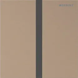 Geberit Typ 40 UR-Strg., eckig, elektron. Sp. Netzbetrieb, rotgold gebürstet, Et...