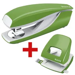Leitz Tacker / Heftgerät »5502 NeXXt« inkl. Locher »5008 NeXXt« grün, 4x5.8x14.5 cm