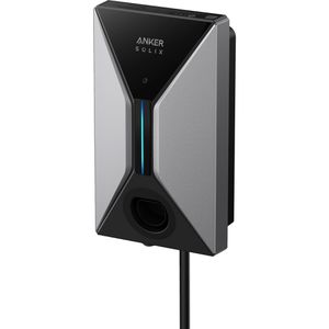 Anker Wallbox Solix V1 Kabel-Version, silber / schwarz, 5 m Kabel, Typ 2, App-fähig, 400V / 32A / 22kW