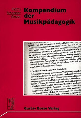 Siegmund Helms - Kompendium der Musikpädagogik - Preis vom 01.10.2026 17:08:56 h