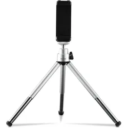 3 Bein(e) Stativ Smartphone-/Digital-Kamera  004666 Fancy 2in1 (Silber)