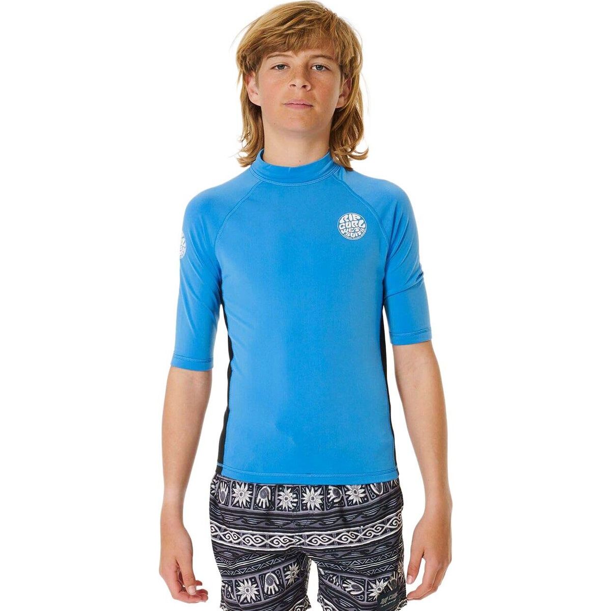RipCurl Icons UV Brushed Short Sleeve -boy blue gum (8006) 14 11ZBRV-8006-14