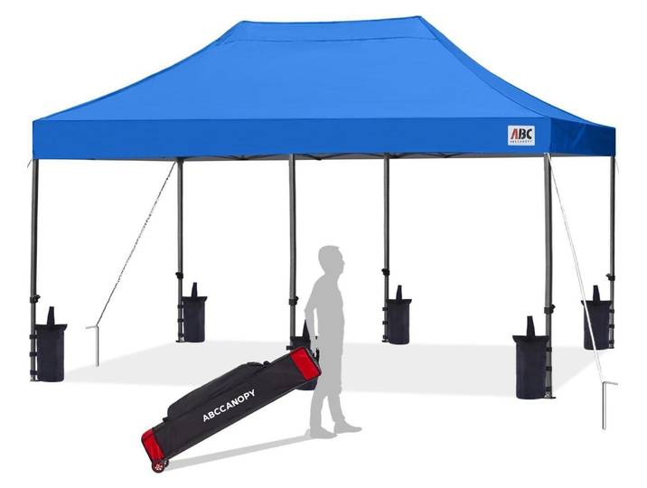 Pavillon Wasserdicht Pop-up Gartenzelt Königsblau 3x6M