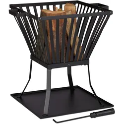 Relaxdays, Feuerschale, Feuerkorb (56.50 cm)