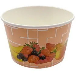 1000 Eisbecher 340 ml Früchte Lachs/Rosa Ø 101 x 63 mm Hartpapier