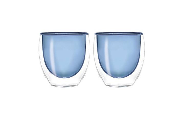 Espressotassen-Set Easy Life Blau Glas 2 Stk