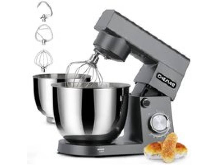 Robot Patissier 1500 W Robot Pâtissier Avec Bol En Acier Inoxydable De 4 5 Et 5 5 L 10+P Vitesse Avec Crochet Mélangeur Crochet Pé