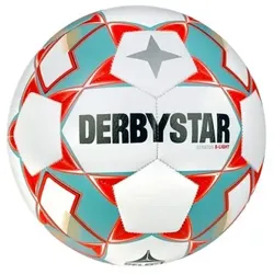 Derbystar Stratos S-Light v23 Fußball Kinder - weiss/blau/orange