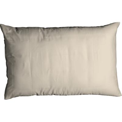 Kissenbezug CASATEX "Uni", beige (creme), B:40cm L:80cm, Satin, Baumwolle, Kissenbezüge, Kissenbezug, Uni Design, Reißverschluss, tolle Farben