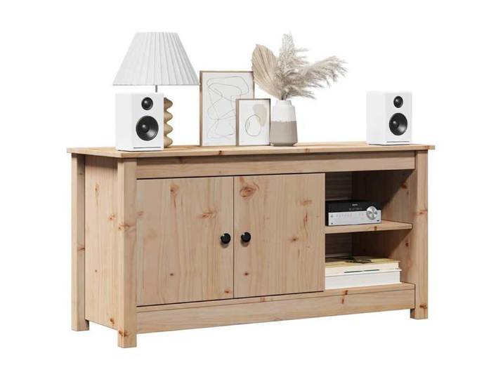 VIDAXL(7611)Meuble TV 103x36 5x52 cm Bois de pin massif Armoire TV élégant
