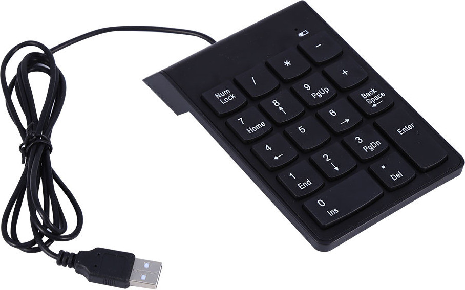 Gistuch Draadloos Numeriek Toetsenblok, Mini Draagbaar USB-cijfertoetsenbord