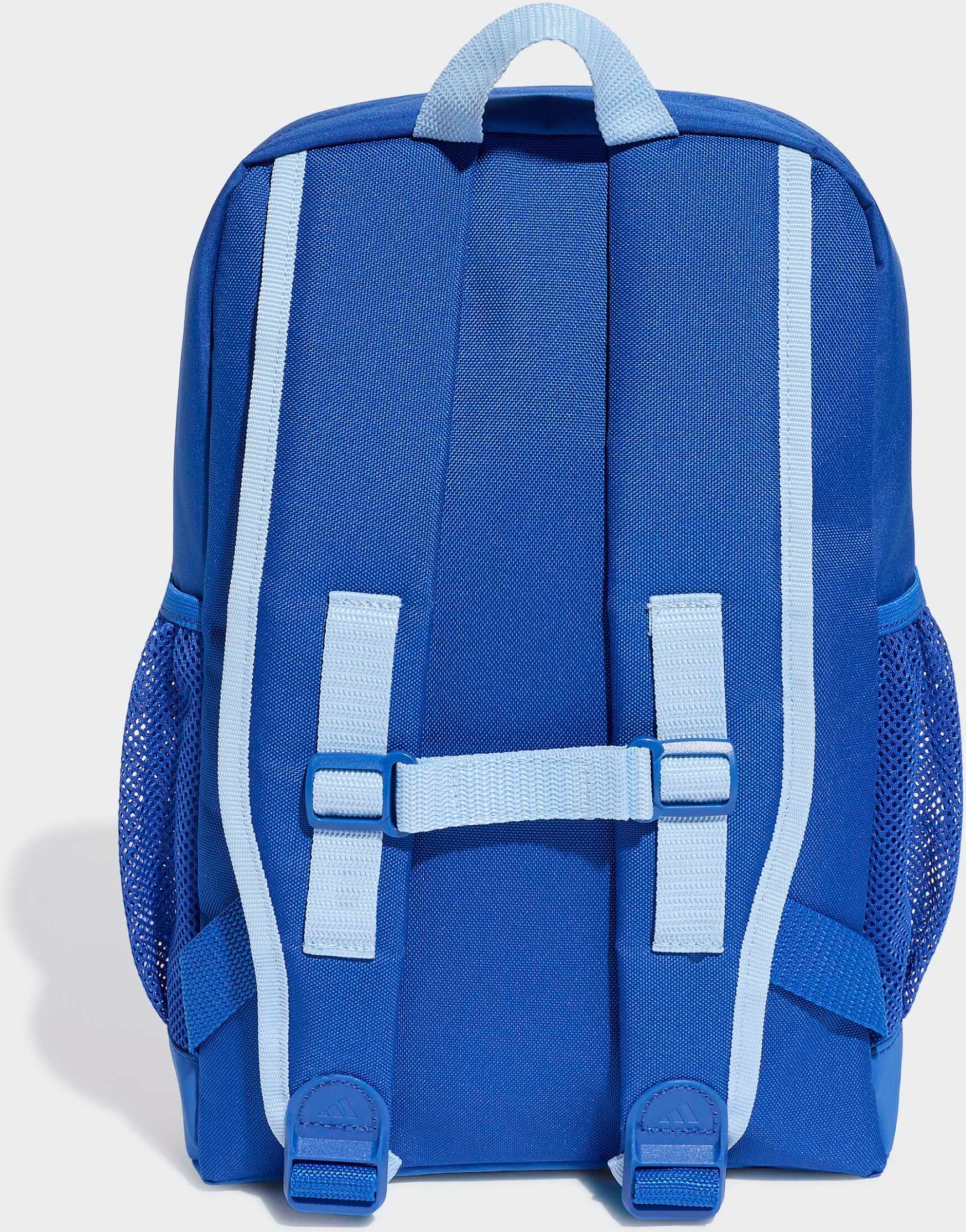 Rucksack ADIDAS PERFORMANCE "KIDS LINEAR", blau (royal blau, glow blau), Rucksäcke, Kinder, Obermaterial: 100% Polyester, Rucksack, Masse: 10,5cmx 23cm x34cm royal blau, glow blau Einheitsgröße