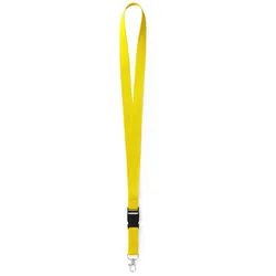 25x Kordel / Lanyard mit Multifunktionsschnalle Gelb