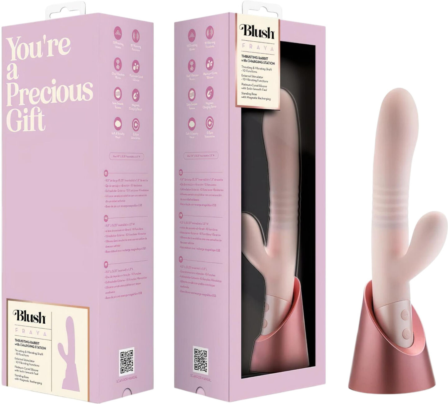 Blush Fraya - Pink Pulsating Pleasure Vibrator