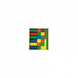 Halmakegel.com 21 Bausteine im kleinen Kasten - bunt - 50mm 260210