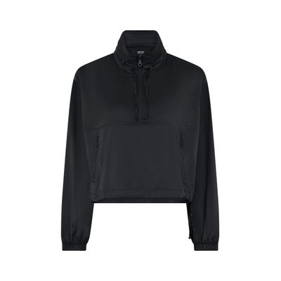 Windbreaker "Girlfriend Collective Hummingbird Windbreaker", Damen, Gr. M, schwarz, 100% Polyester, GIRLFRIEND COLLECTIVE, unifarben, normal, amerikanischer Ausschnitt, Jacken Windbreaker