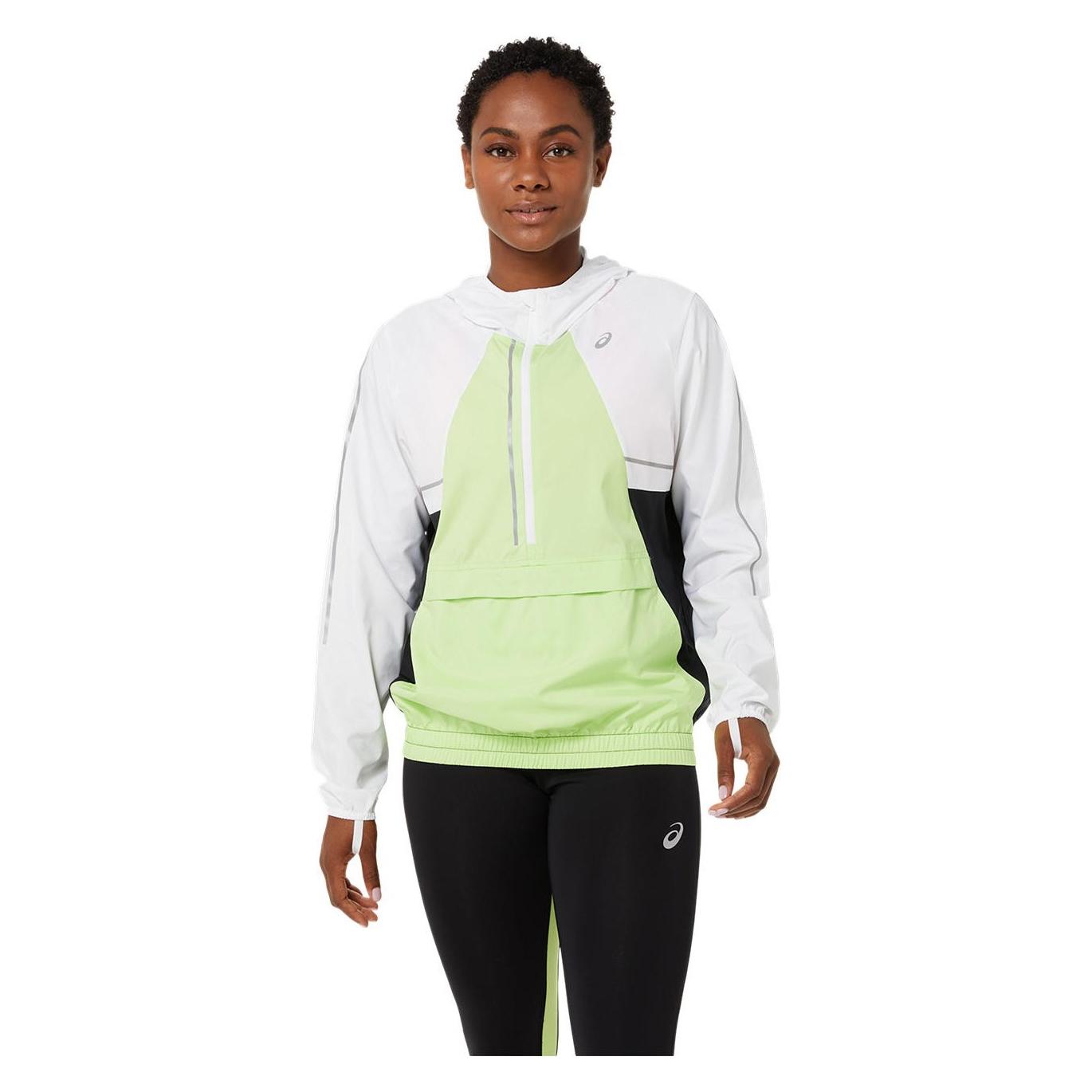 ASICS Summer Lite-Show Jacket Lady Brilliant White/Lime Green (XS) (2012C365-100)