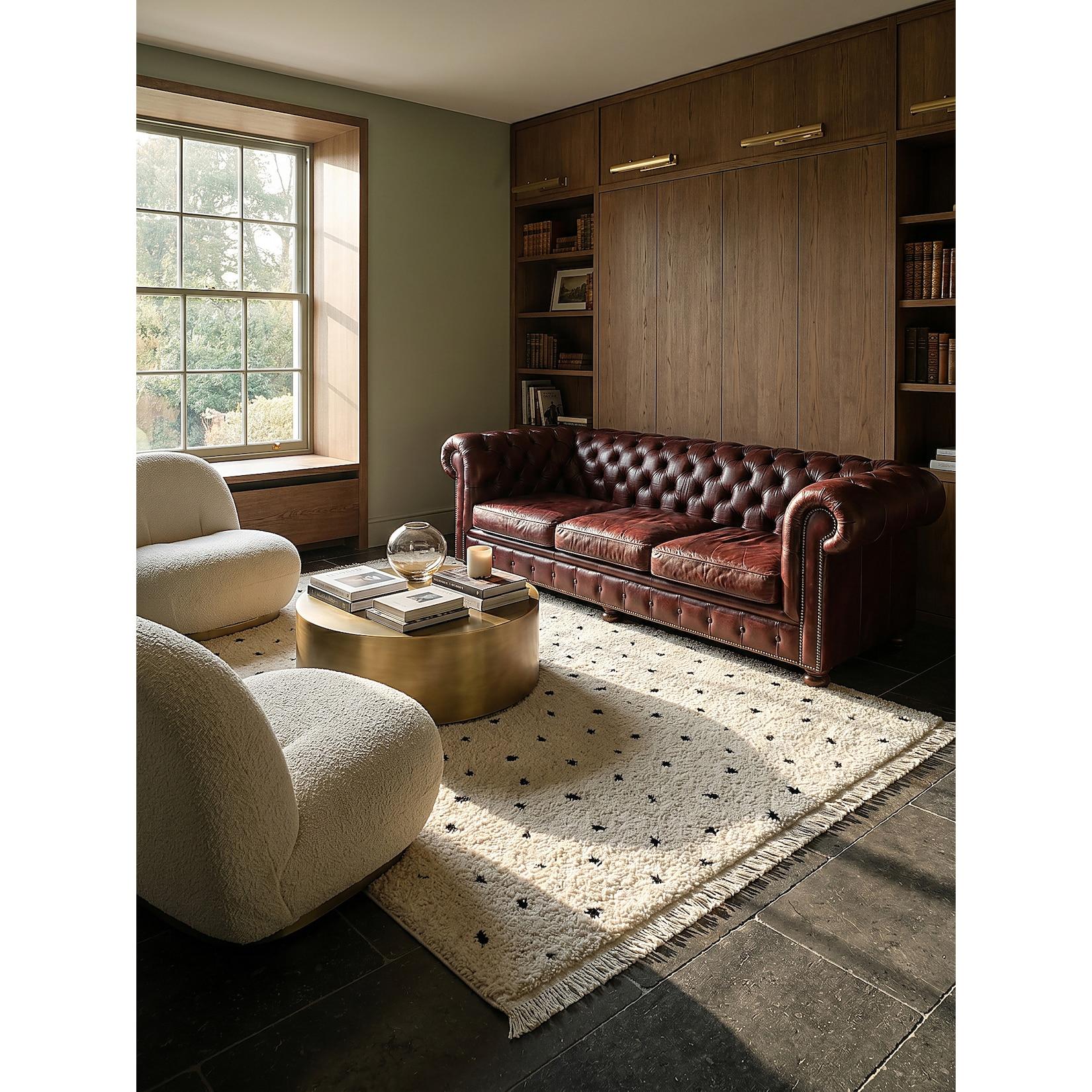 Shaggy-Teppich Polypropylen Creme 140x200 cm - ATRIO Kadima Design