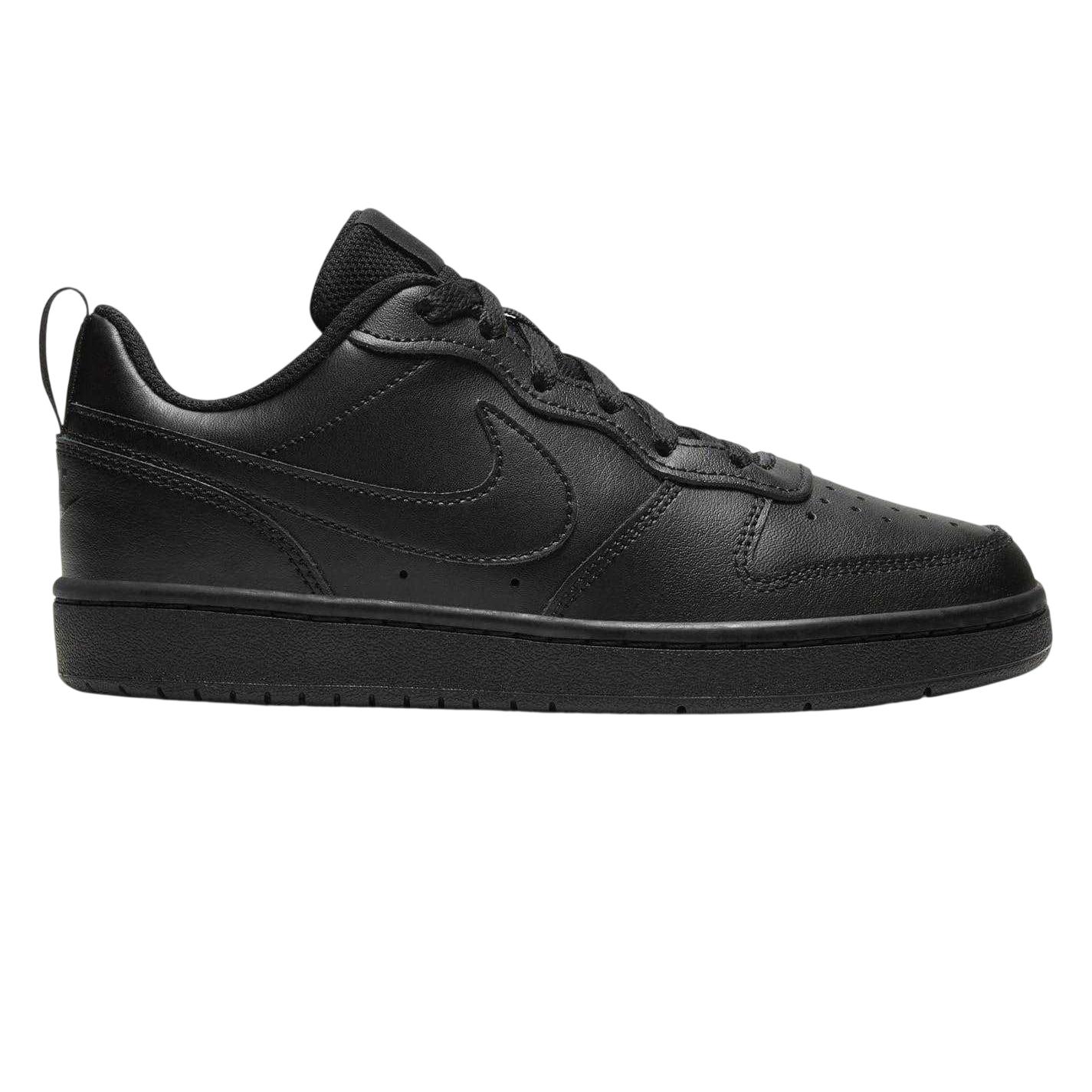 Nike - "Borough Low Recraft" Sneaker für Kinder, Leder, Flach (Dreifaches Schwarz)