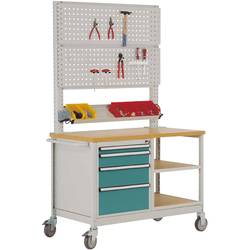 Manuflex MW2033.5021 Werkbank-Mobil Wasserblau